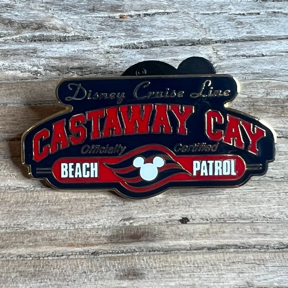 Disney Cruise Line Castaway Cay Beach Patrol Pin, 2009, Official DCL Exclusive